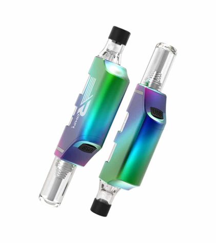 Colorful Fluid Filled Glass Dab Straw with Coil - P2600