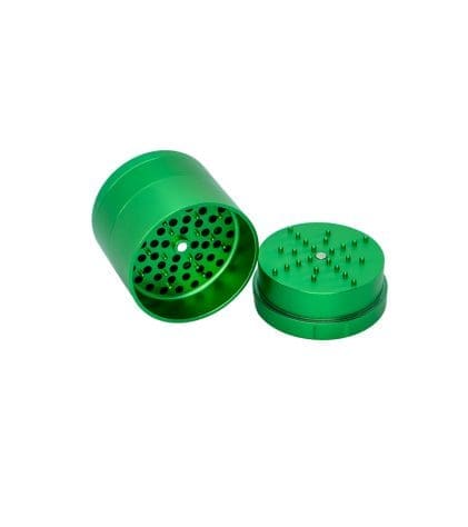 Stache 4 piece grinder green with top off