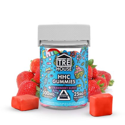 Trehouse HHC Gummies Strawberry Burst 20 count 500mg