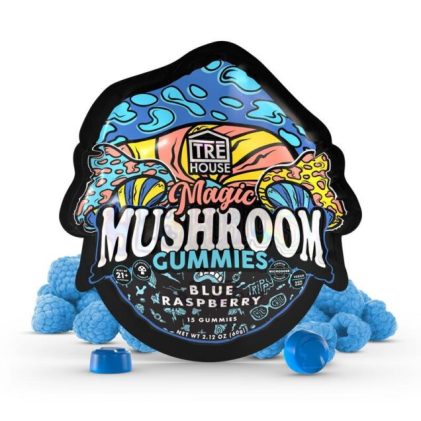 TreHouse mushroom gummies 15 count blue raspberry